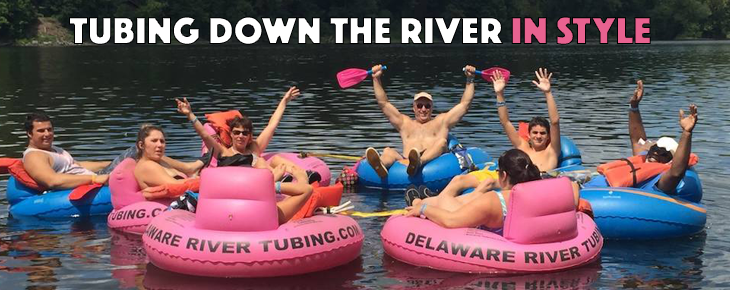 Tubing down the river